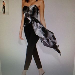 Strapless Draped Jumpsuit